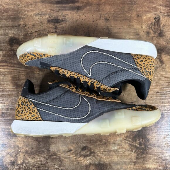 Size 11 - Nike Waffle Racer 2X Leopard Black Gray White DC9208-001 USED - Picture 5 of 7